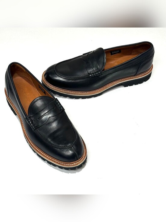 Allen Edmonds Freeport Weatherproof Lug Penny Loafer Black 10 D Storm Welt USA main image 7